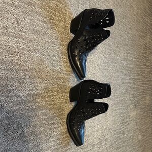 Ariat Black Perforated Ankle Booties